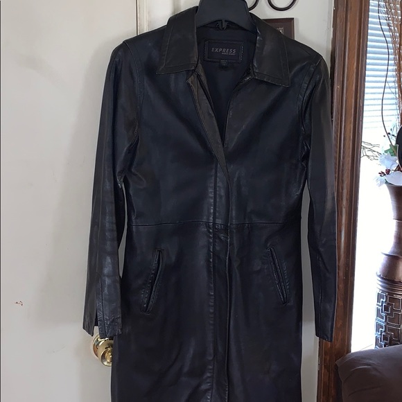 express leather coat